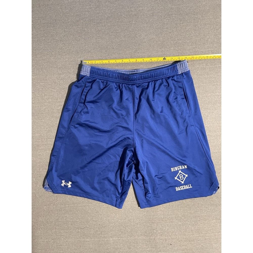 Under‎ Armour Bingham Baseball Shorts Men's Large Blue Athletic Training Gym